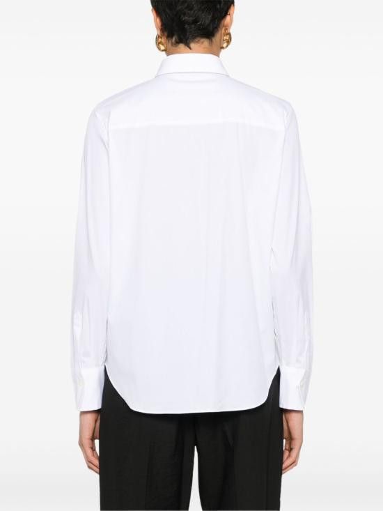 Brunello Cucinelli BRUNELLO CUCINELLI Women Shirts MP091MA606 C159 White Size M / US 6-8 / IT 42-44 - 4 Thumbnail