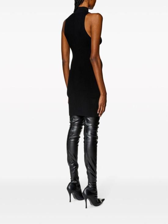 Diesel DIESEL Women Short Skirts A12396 0DLAX9XX Black Size L / US 10 / IT 46 - 4 Thumbnail
