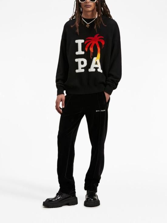 Palm Angels PALM ANGELS Men Sweater PMHE054F23KNI006 1025 Black Size US L / EU 52-54 / 3 - 4 Thumbnail