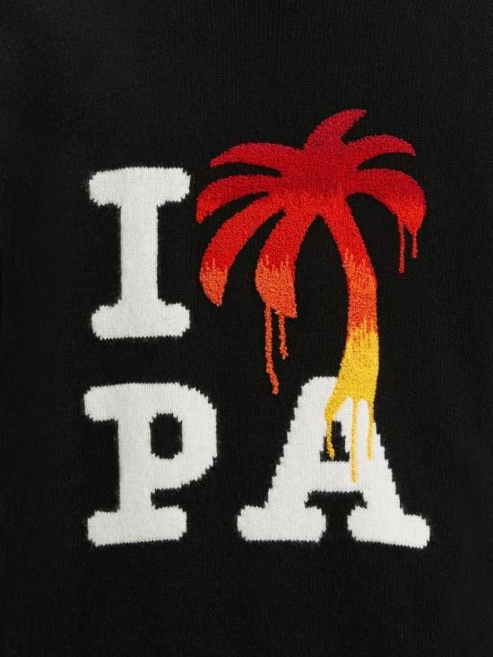 Palm Angels PALM ANGELS Men Sweater PMHE054F23KNI006 1025 Black Size US L / EU 52-54 / 3 - 2 Thumbnail