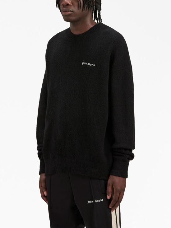 Palm Angels PALM ANGELS Men Sweater PMHE054F23KNI005 1001 Black Size US M / EU 48-50 / 2 - 3 Thumbnail