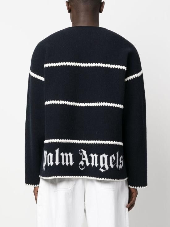 Palm Angels PALM ANGELS Men Sweater PMHE048E23KNI001 4603 Blue Size US S / EU 44-46 / 1 - 5 Thumbnail