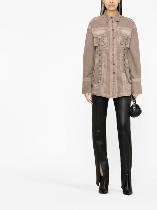 Blumarine BLUMARINE Women Jackets 4J015A N0811 Brown Size XS / US 0-2 / IT 36-38 - 4 Thumbnail