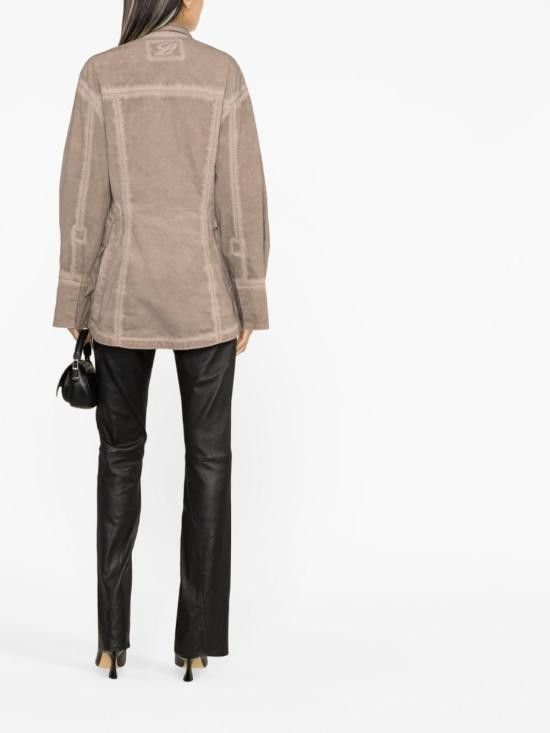 Blumarine BLUMARINE Women Jackets 4J015A N0811 Brown Size S / US 4 / IT 40 - 3 Thumbnail