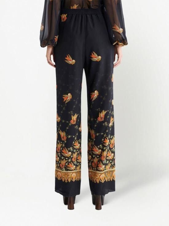 Etro ETRO Women Straight Pants 19207 43860001 Black Size 26" / US 2 / IT 38 - 2 Thumbnail