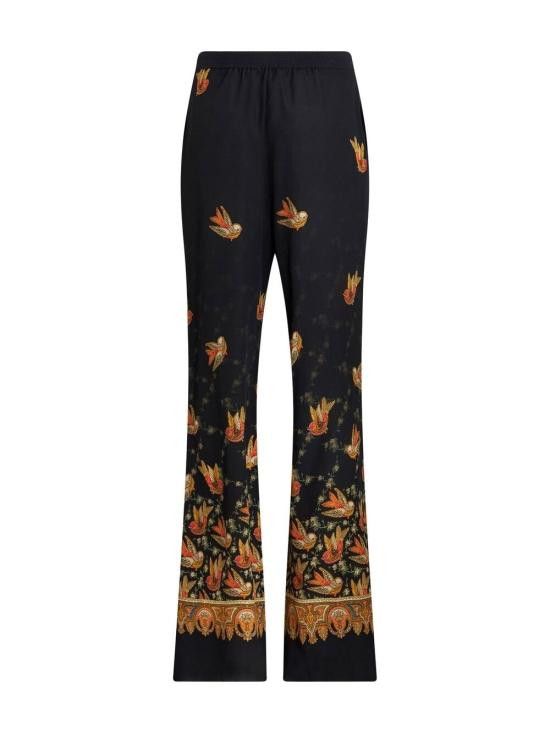 Etro ETRO Women Straight Pants 19207 43860001 Black Size 26" / US 2 / IT 38 - 6 Thumbnail