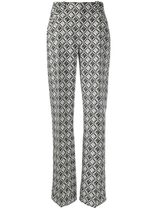 Marine Serre MARINE SERRE Women Straight Pants P139FW22W WOTWO00200 Black Size 26" / US 2 / IT 38 - 7 Thumbnail