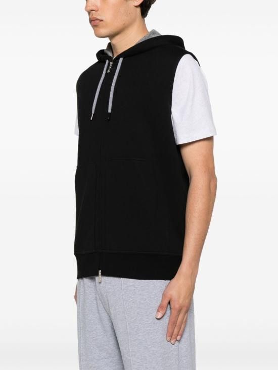 Brunello Cucinelli BRUNELLO CUCINELLI Women Hoodies YM8319079G C101 Black Size XS / US 0-2 / IT 36-38 - 3 Thumbnail