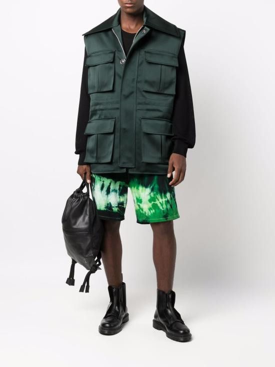 AMI AMI Men Shorts USO600 631301 Green Size US 30 / EU 46 - 3 Thumbnail