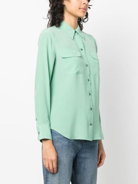 Equipment EQUIPMENT Women Shirts Q23E231 MISTYJADE Green Size S / US 4 / IT 40 - 2 Thumbnail