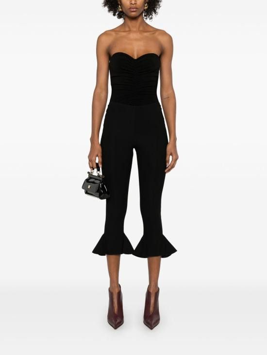 Norma Kamali NORMA KAMALI Women Bodysuit Tops KK424XPLH21 001 Black Size M / US 6-8 / IT 42-44 - 3 Thumbnail