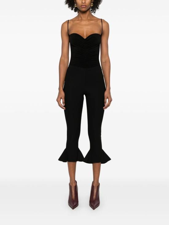 Norma Kamali NORMA KAMALI Women Bodysuit Tops KK424XPLH21 001 Black Size M / US 6-8 / IT 42-44 - 6 Thumbnail
