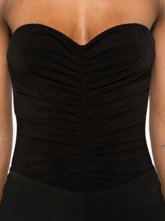Norma Kamali NORMA KAMALI Women Bodysuit Tops KK424XPLH21 001 Black Size S / US 4 / IT 40 - 4 Thumbnail