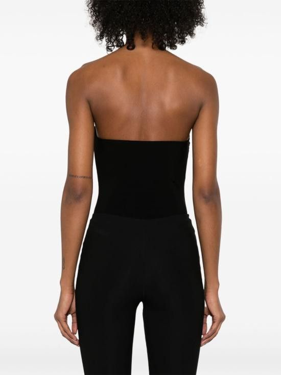 Norma Kamali NORMA KAMALI Women Bodysuit Tops KK424XPLH21 001 Black Size S / US 4 / IT 40 - 2 Thumbnail