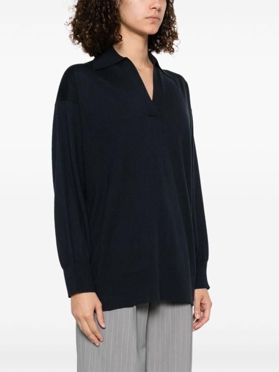 Fabiana Filippi FABIANA FILIPPI Women Polo Shirts MAD265F041 D5105146 Blue Size L / US 10 / IT 46 - 2 Thumbnail