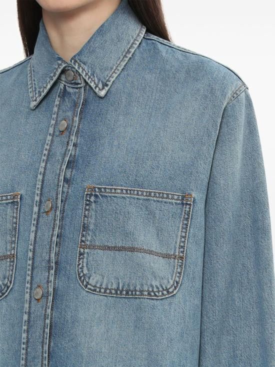 Haikure HAIKURE Women Shirts HEW06083DF127 L0875 Blue Size M / US 6-8 / IT 42-44 - 4 Thumbnail