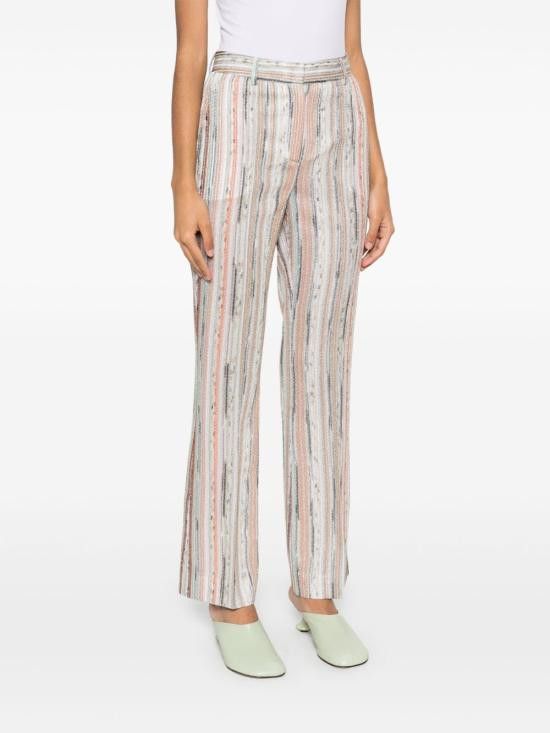 Missoni MISSONI Women Straight Pants DS25SI0T BR002HSM9KR Orange Size 26" / US 2 / IT 38 - 4 Thumbnail