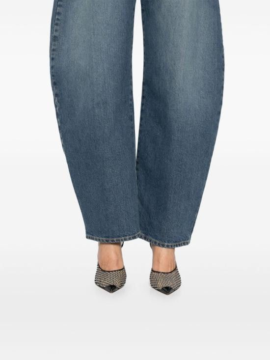 Alaia ALAIA Women Denim Pants AA9P0176T536A 525 Blue Size 27" / US 4 / IT 40 - 4 Thumbnail