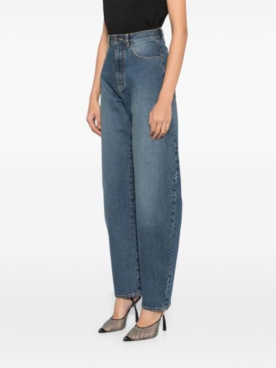 Alaia ALAIA Women Denim Pants AA9P0176T536A 525 Blue Size 27" / US 4 / IT 40 - 2 Thumbnail