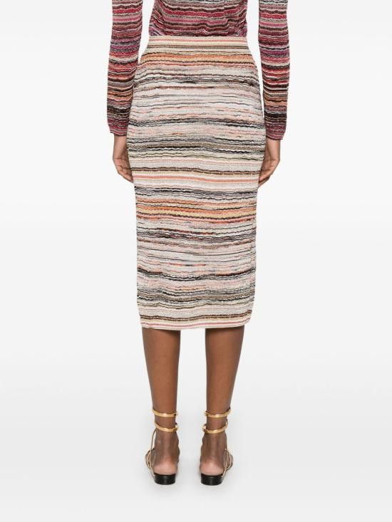 Missoni MISSONI Women Mid Skirts DS25SH09 BK042CS01G4 Orange Size 26" / US 2 / IT 38 - 3 Thumbnail