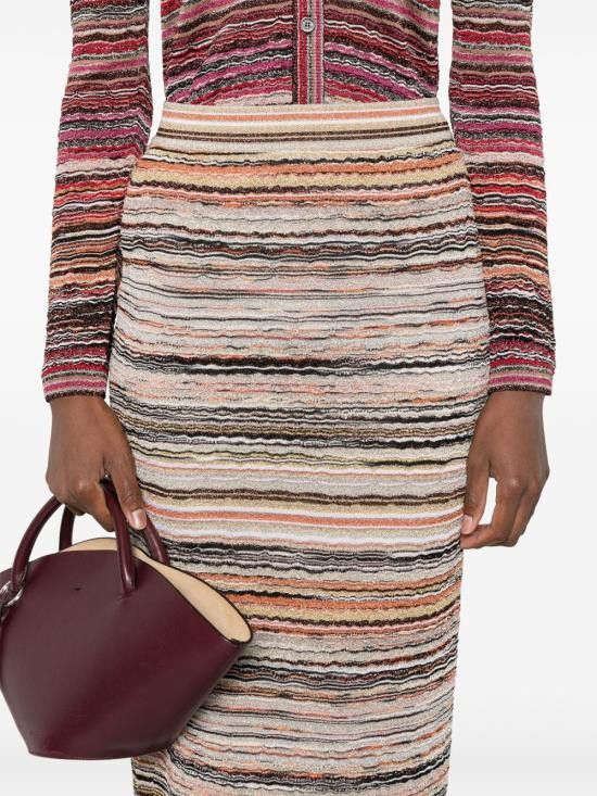 Missoni MISSONI Women Mid Skirts DS25SH09 BK042CS01G4 Orange Size 26" / US 2 / IT 38 - 2 Thumbnail