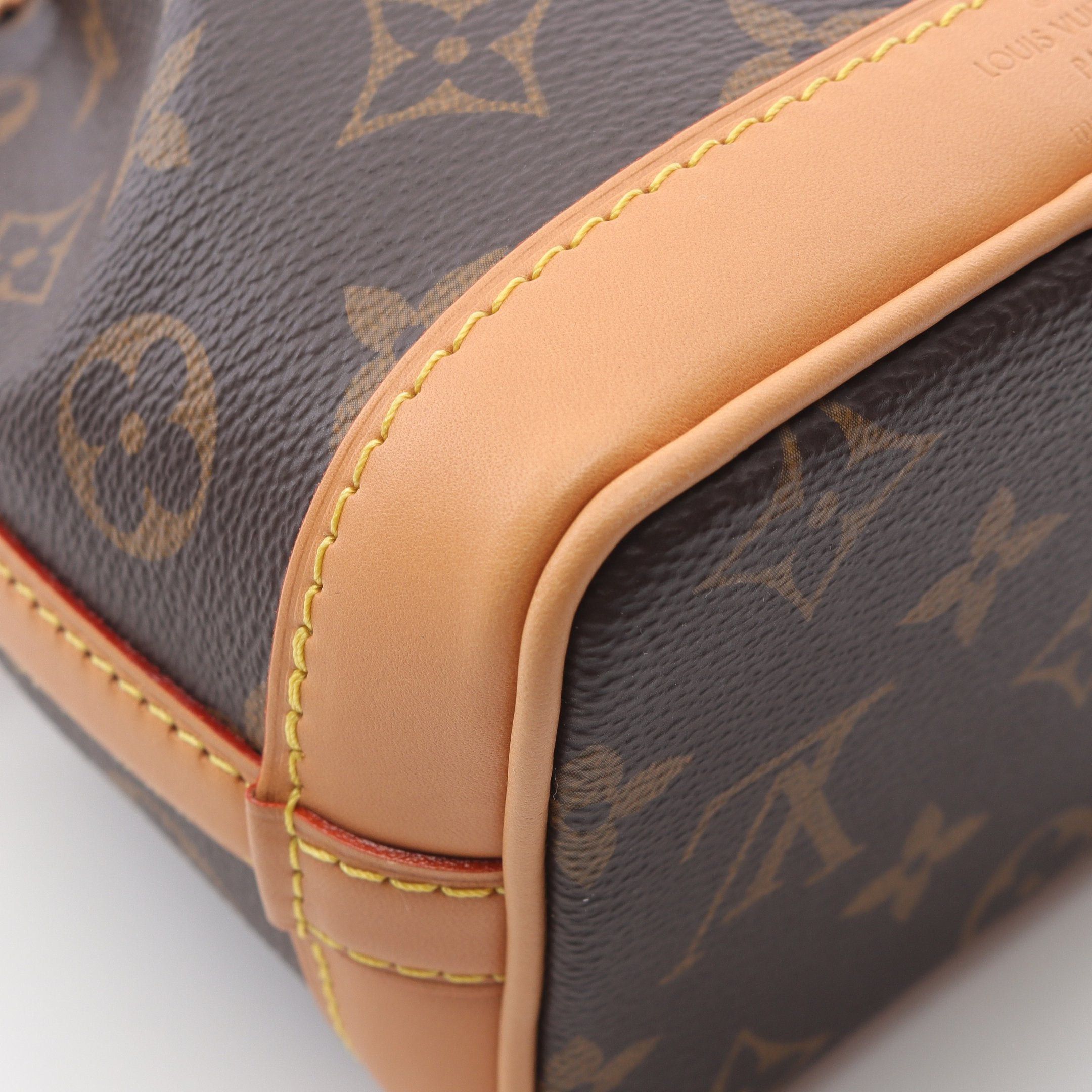 Louis Vuitton Louis Vuitton Nano Noe Monogram Handbag Leather Brown Size ONE SIZE - 6 Thumbnail