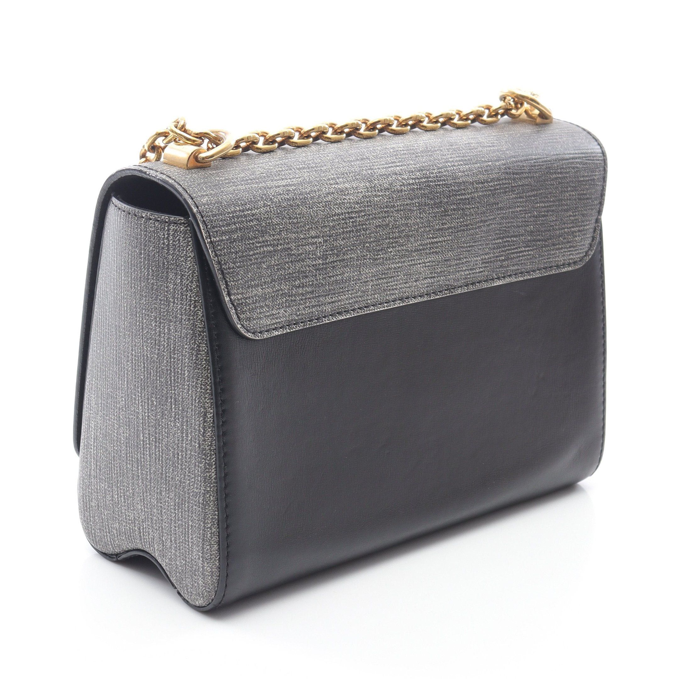 Louis Vuitton Louis Vuitton Twist Mm Chain Shoulder Bag Leather Black Gray Size ONE SIZE - 2 Thumbnail