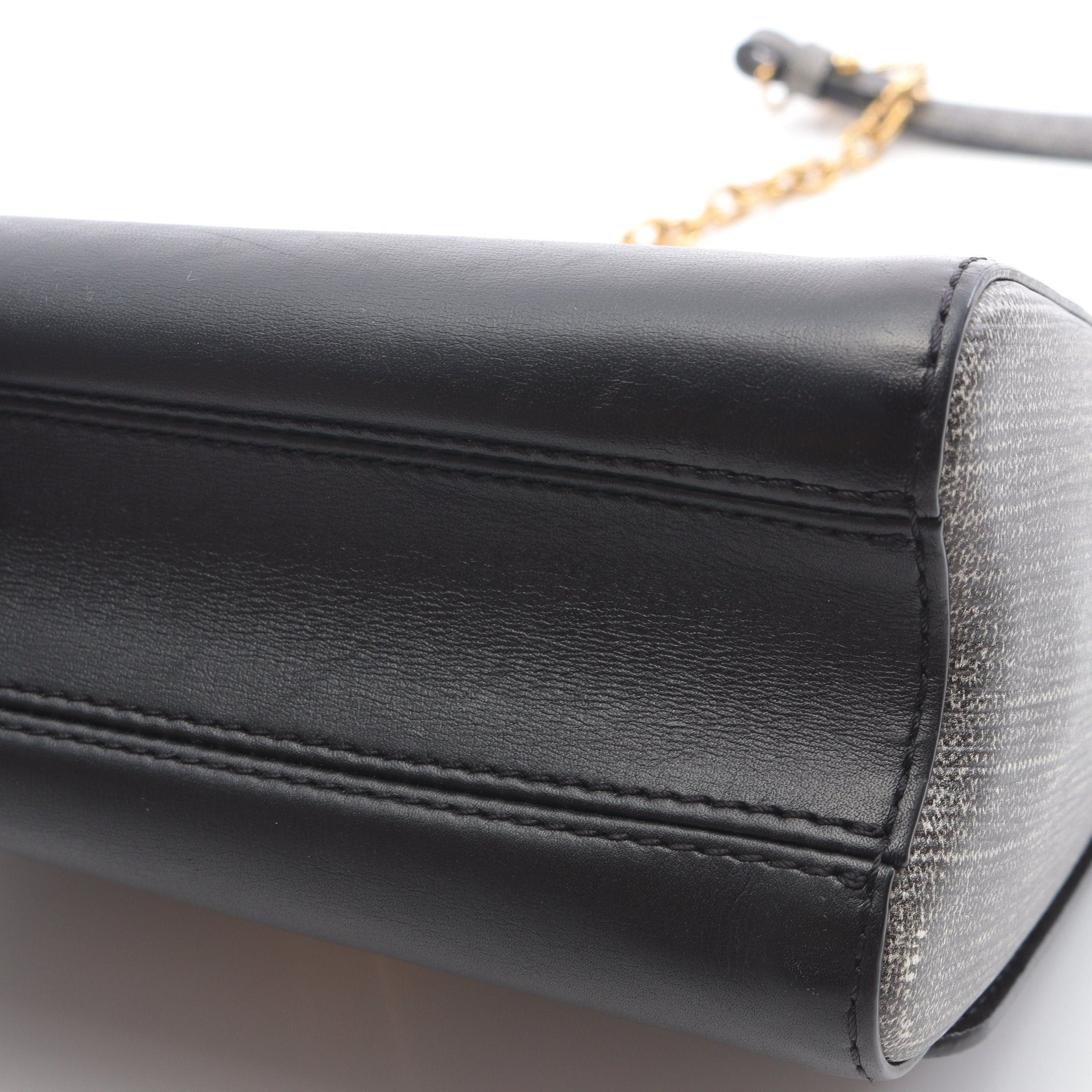 Louis Vuitton Louis Vuitton Twist Mm Chain Shoulder Bag Leather Black Gray Size ONE SIZE - 11 Thumbnail