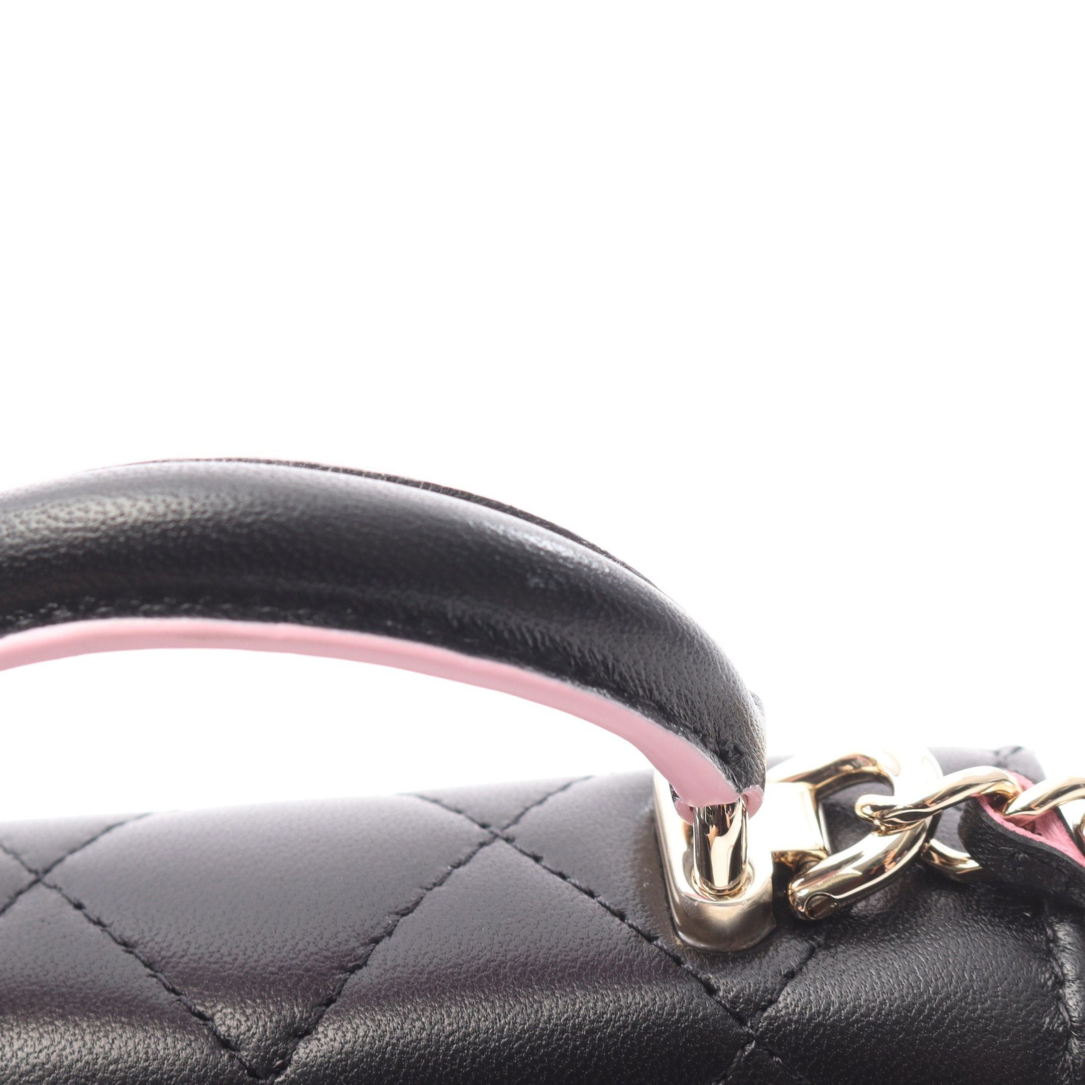 Chanel Chanel Mini Matelasse Chain Clutch Shoulder Bag Lambskin Black Gold Hardware Size ONE SIZE - 6 Thumbnail