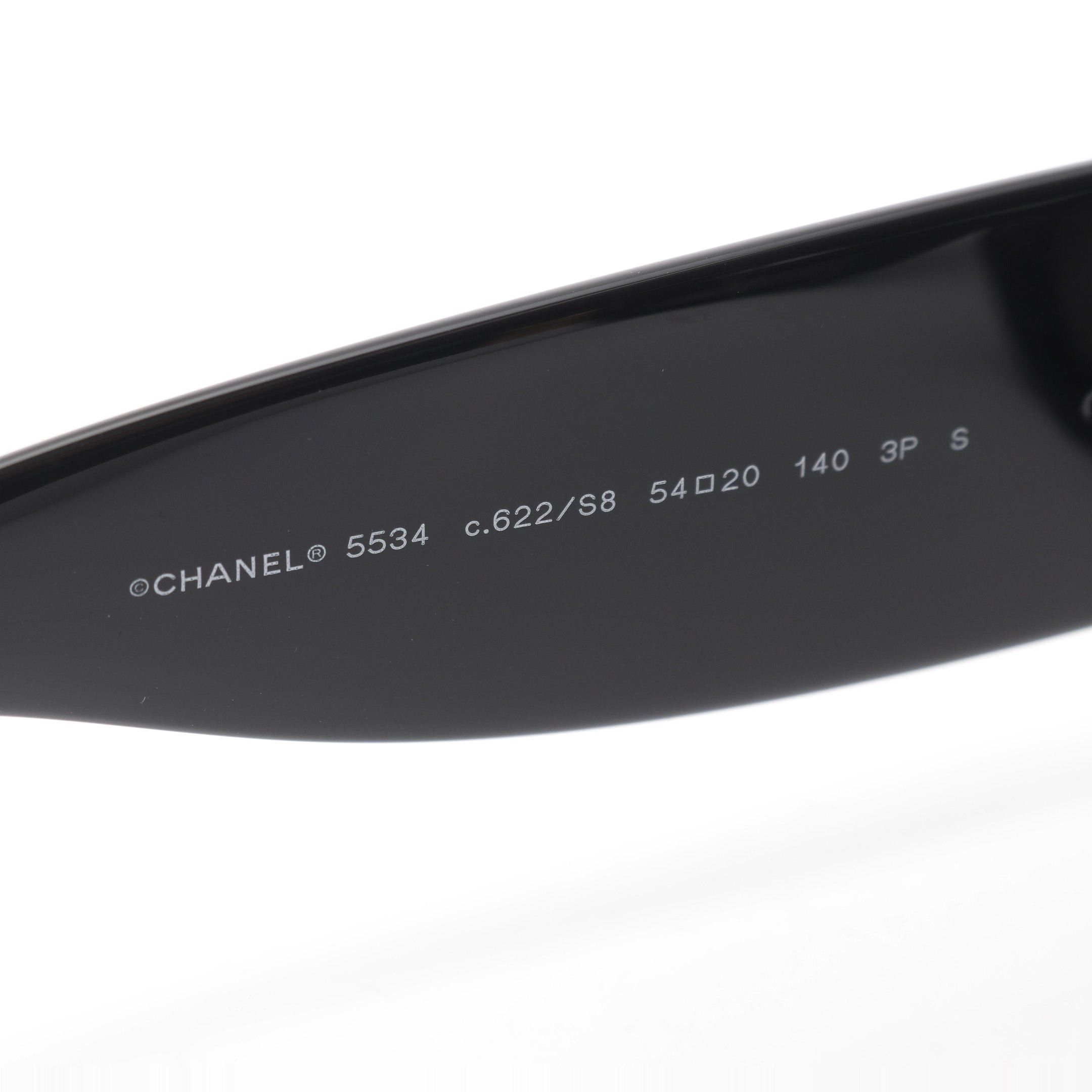 Chanel Chanel Rectangle Shape Eyewear Sunglasses Gp Black Gold Size ONE SIZE - 4 Thumbnail