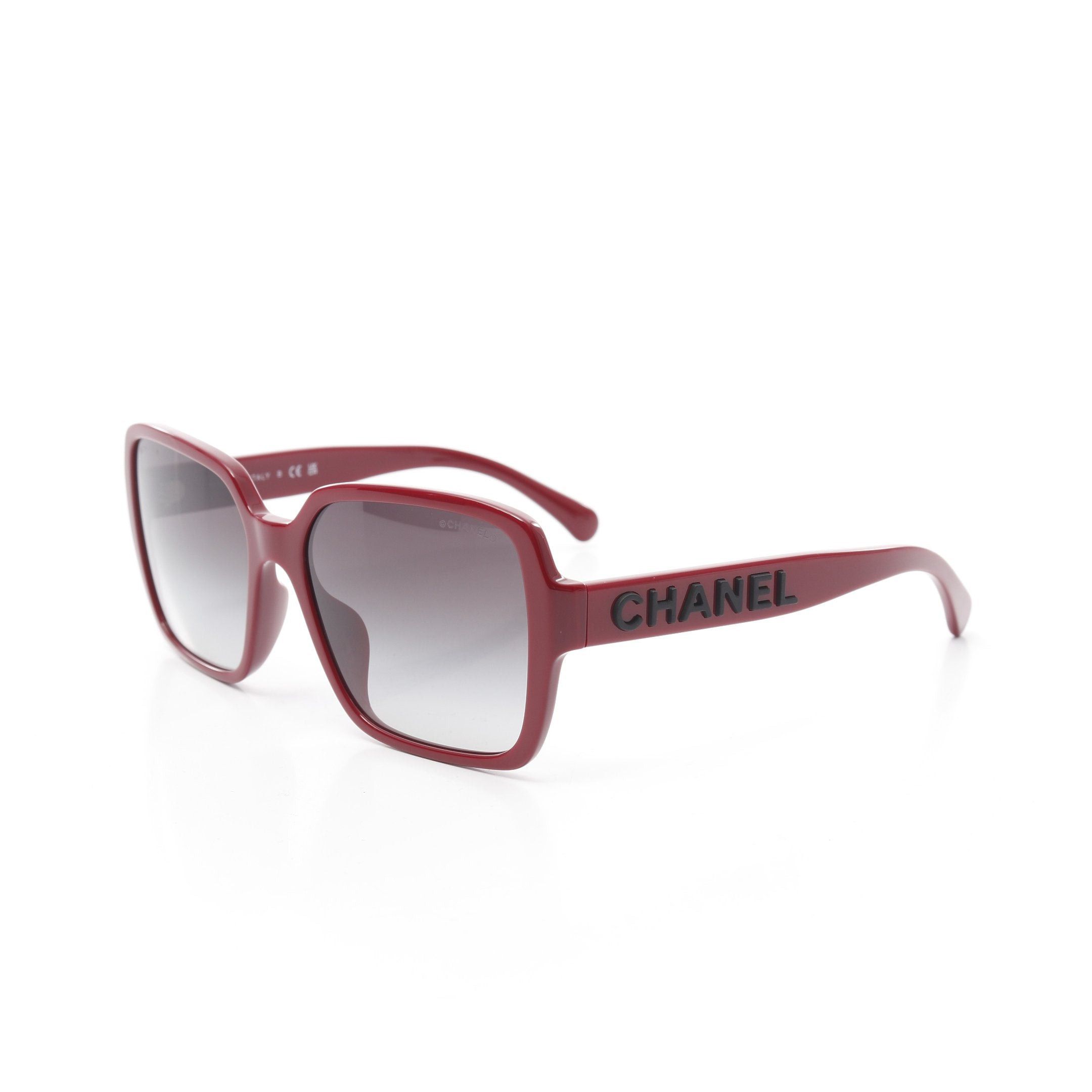 Chanel Chanel Square Shape Eyewear Sunglasses Pink Red Gradient Lens Size ONE SIZE - 2 Thumbnail