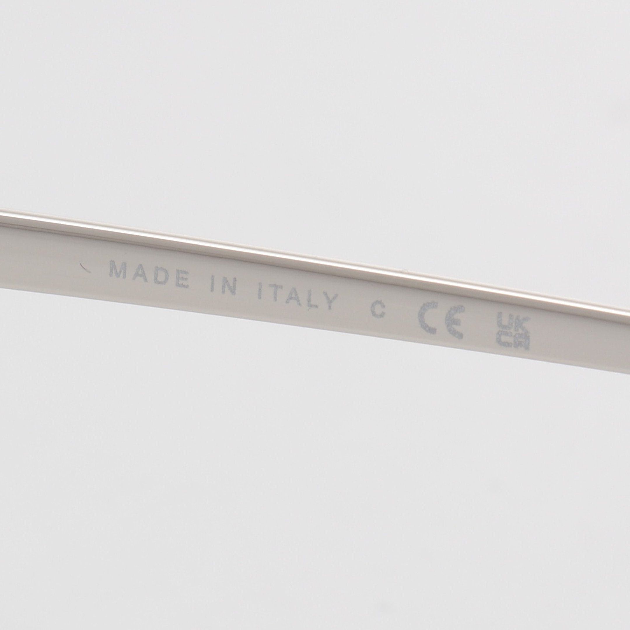 Chanel Chanel Oval Shape Optical Glasses Silver Non-Prescription Size ONE SIZE - 5 Thumbnail