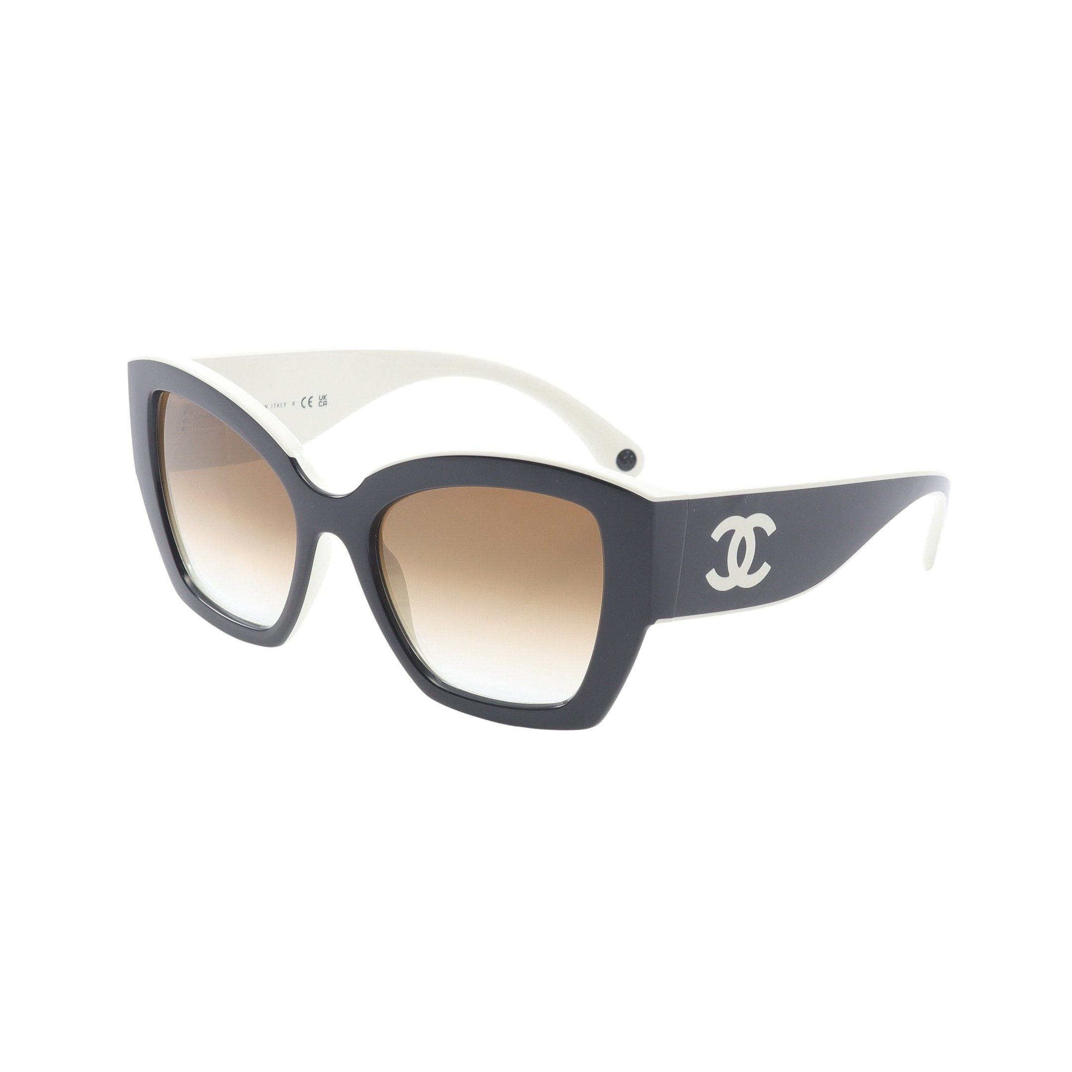 Chanel Chanel Butterfly Shape Eyewear Coco Mark Sunglasses Black White Gradient Lens Size ONE SIZE - 2 Thumbnail