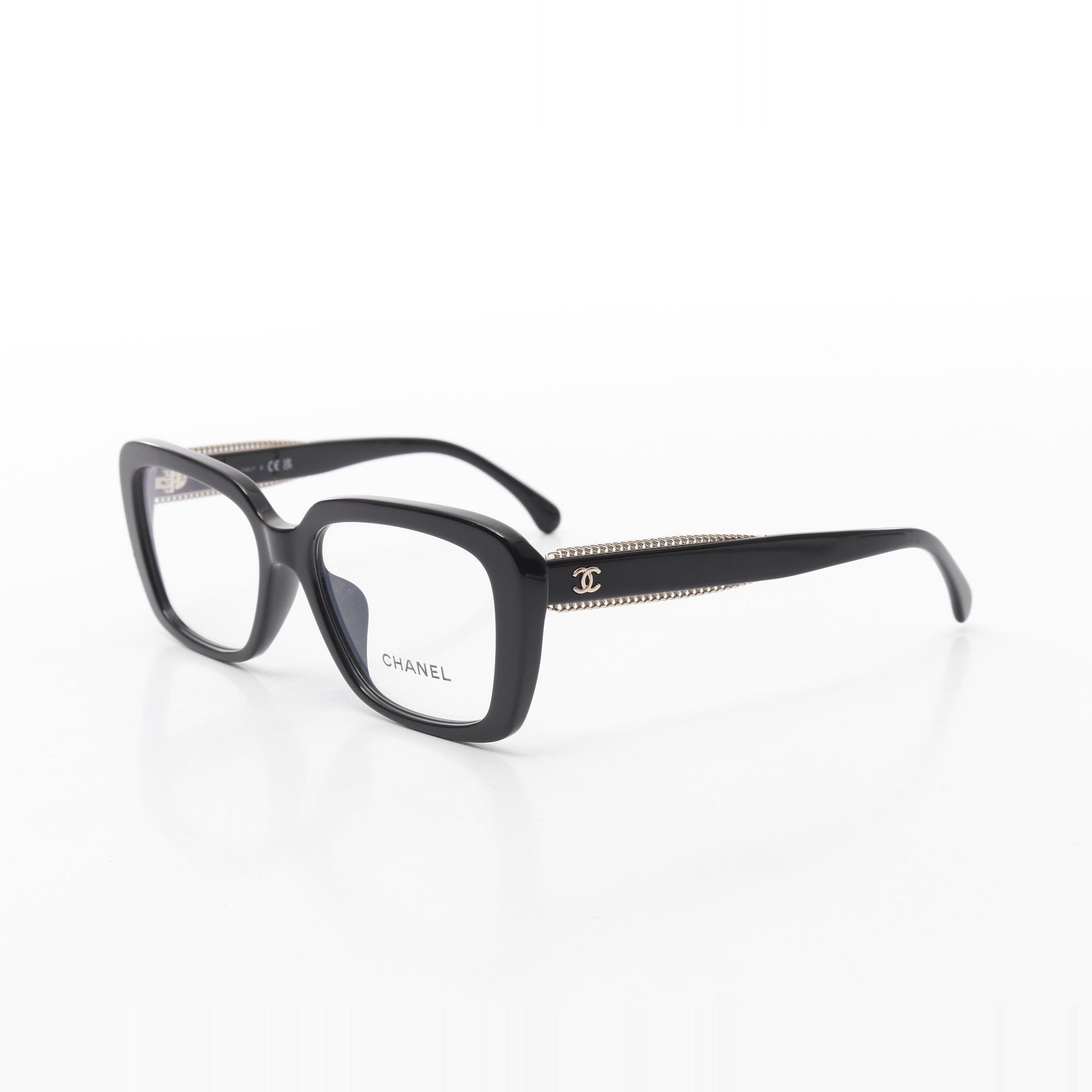 Chanel Chanel Coco Mark Glasses Chain Decoration Black Non-Prescription Size ONE SIZE - 2 Thumbnail