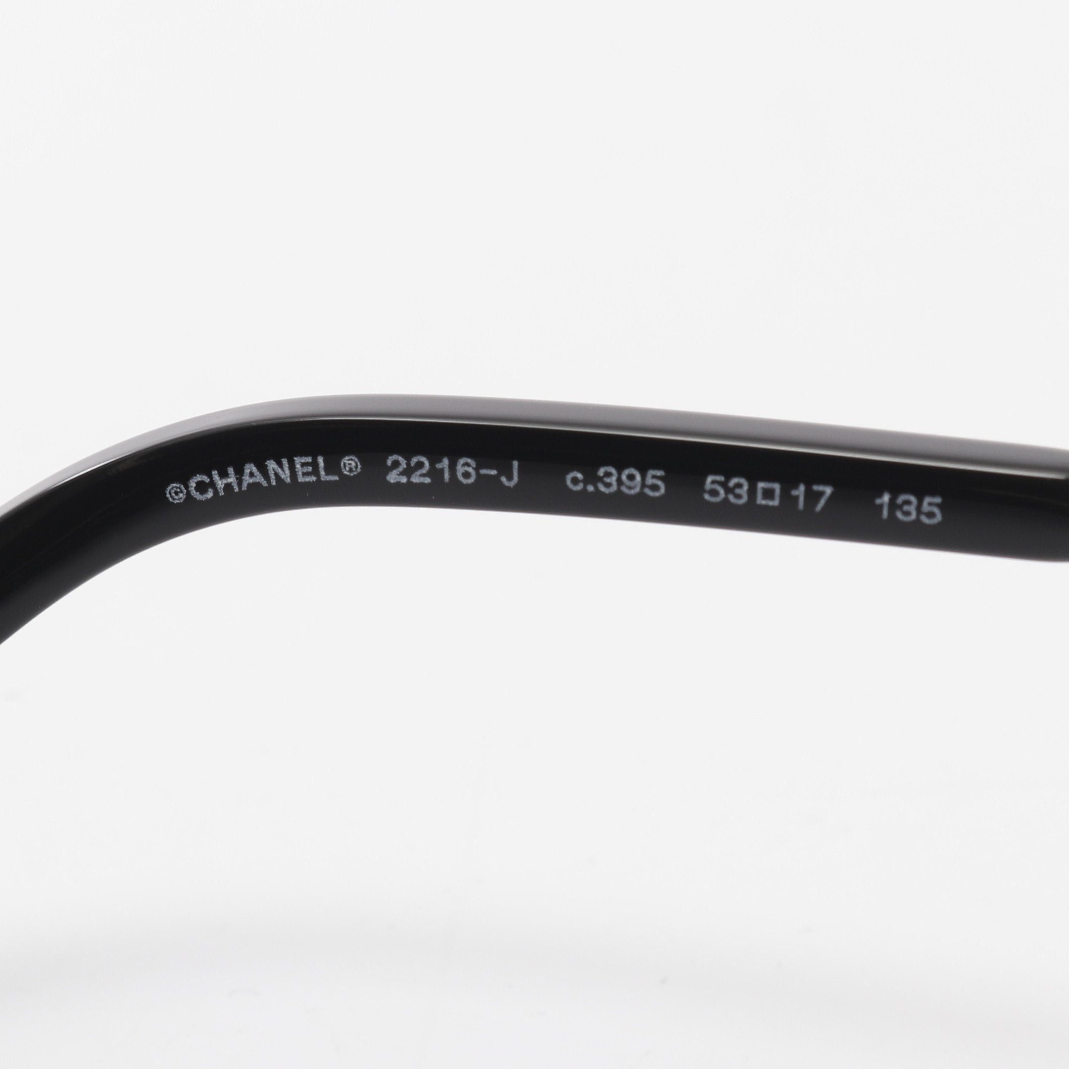 Chanel Chanel Square Shape Optical Glasses Gp Black Gold Non-Prescription Size ONE SIZE - 4 Thumbnail