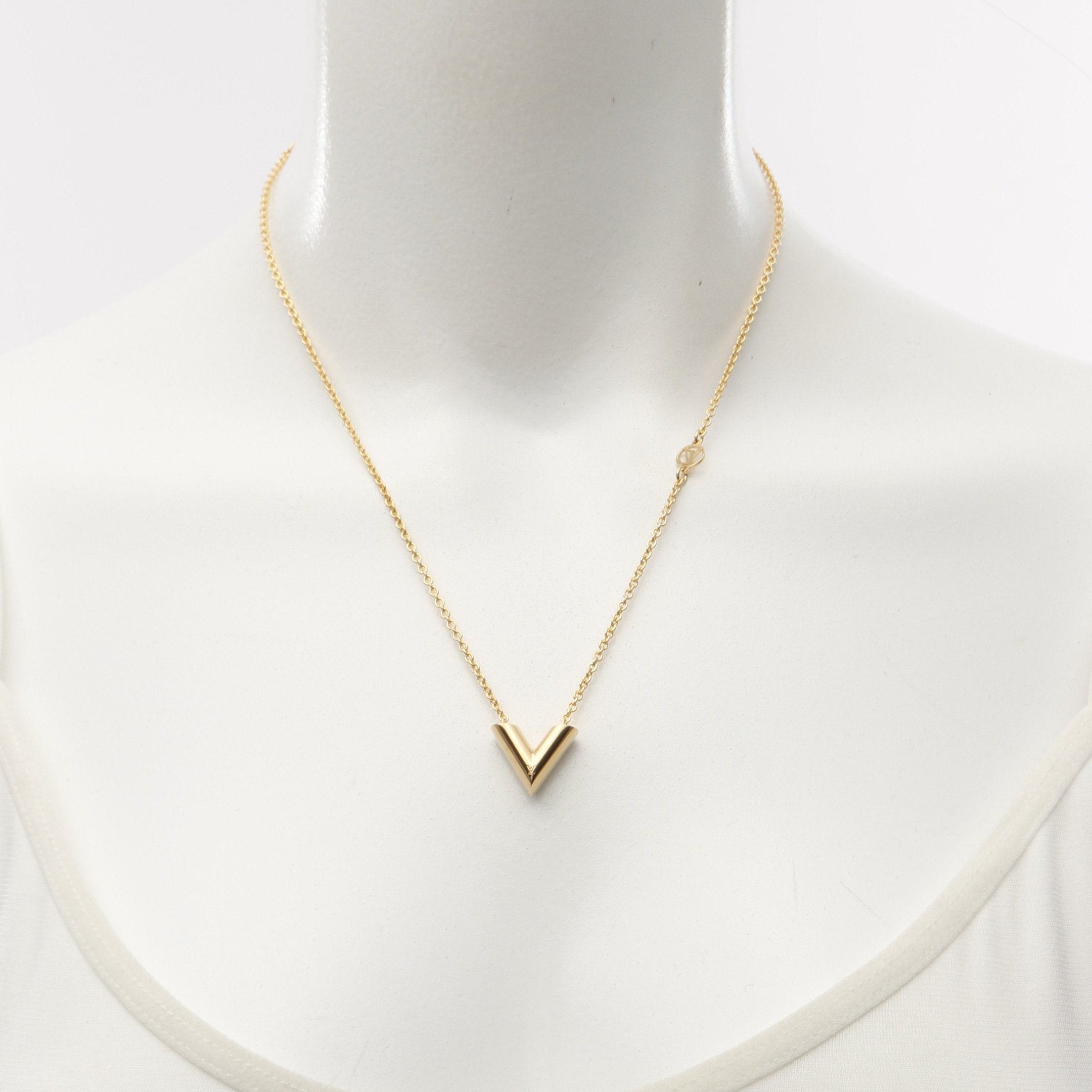 Louis Vuitton Louis Vuitton Essential V Necklace Gp Gold Size ONE SIZE - 6 Thumbnail