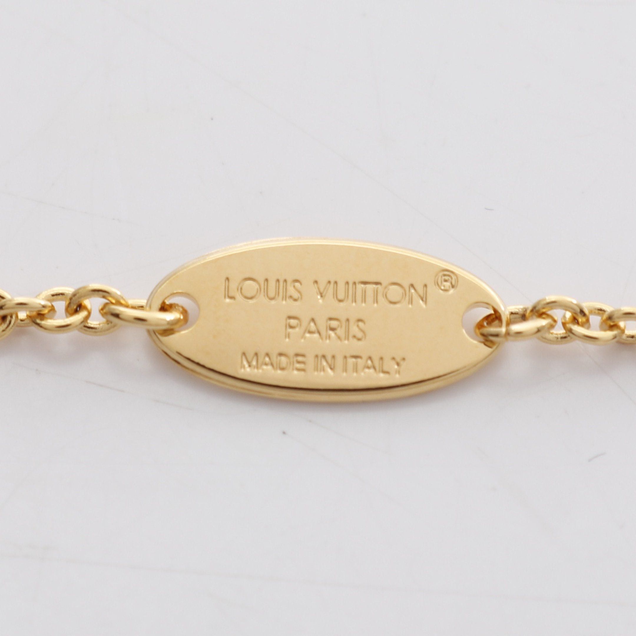 Louis Vuitton Louis Vuitton Essential V Necklace Gp Gold Size ONE SIZE - 4 Thumbnail