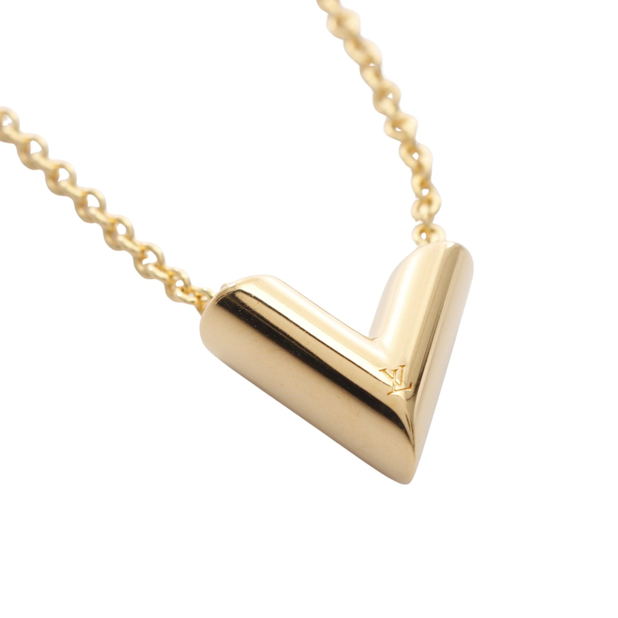 Louis Vuitton Louis Vuitton Essential V Necklace Gp Gold Size ONE SIZE - 7 Thumbnail