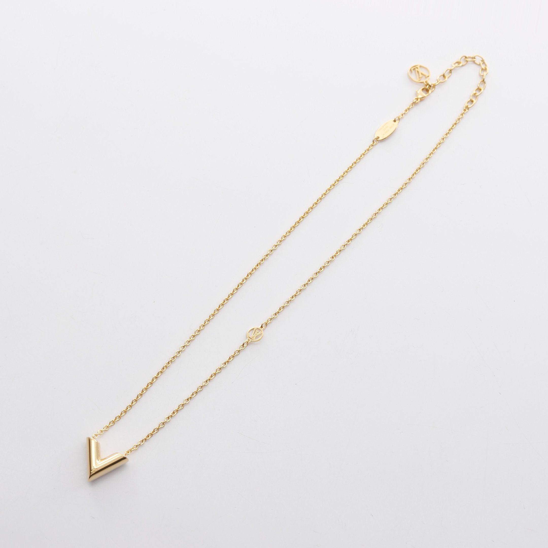 Louis Vuitton Louis Vuitton Essential V Necklace Gp Gold Size ONE SIZE - 2 Thumbnail