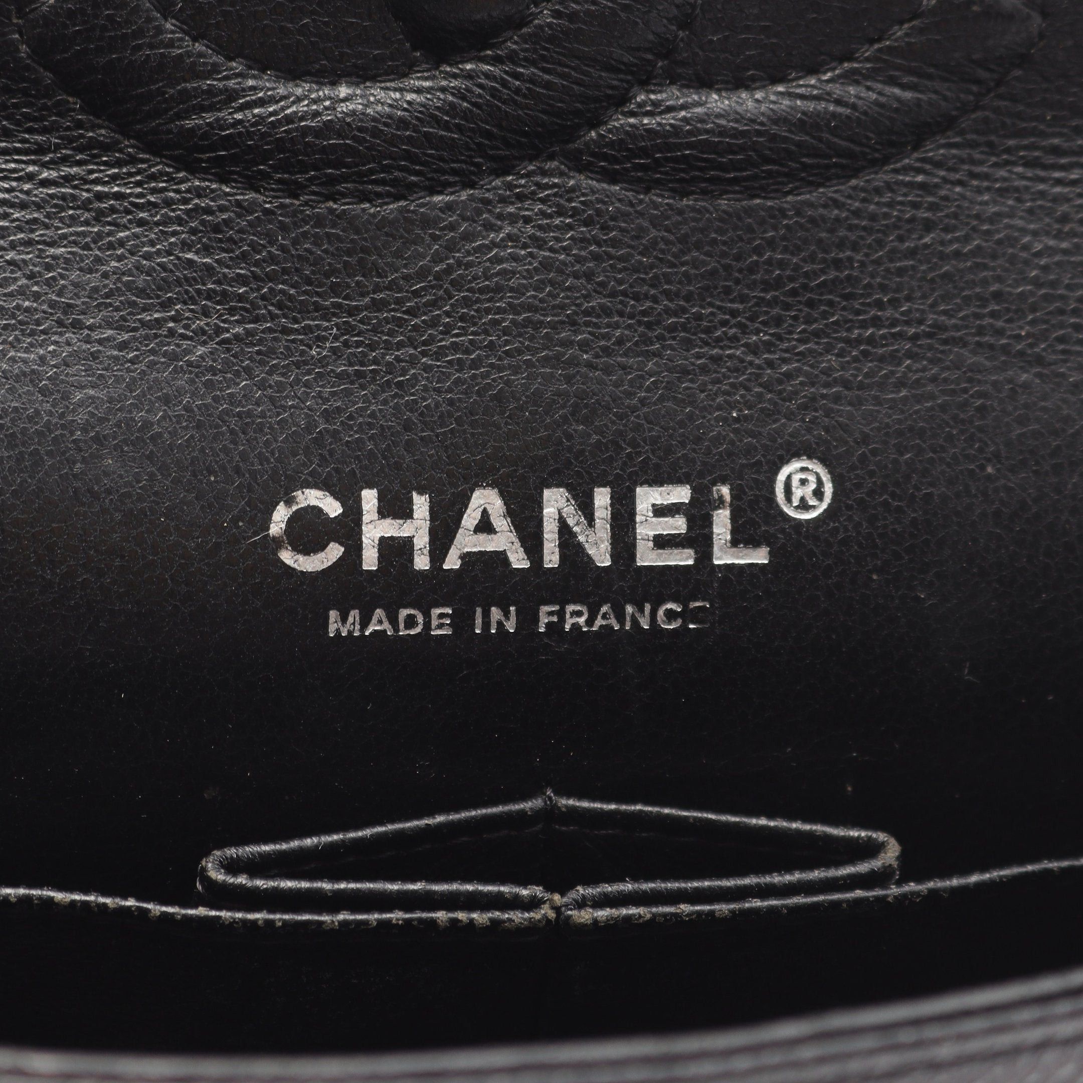 Chanel Chanel Matelasse Double Flap Chain Shoulder Bag Caviar Skin Black Silver Hardware Size ONE SIZE - 4 Thumbnail