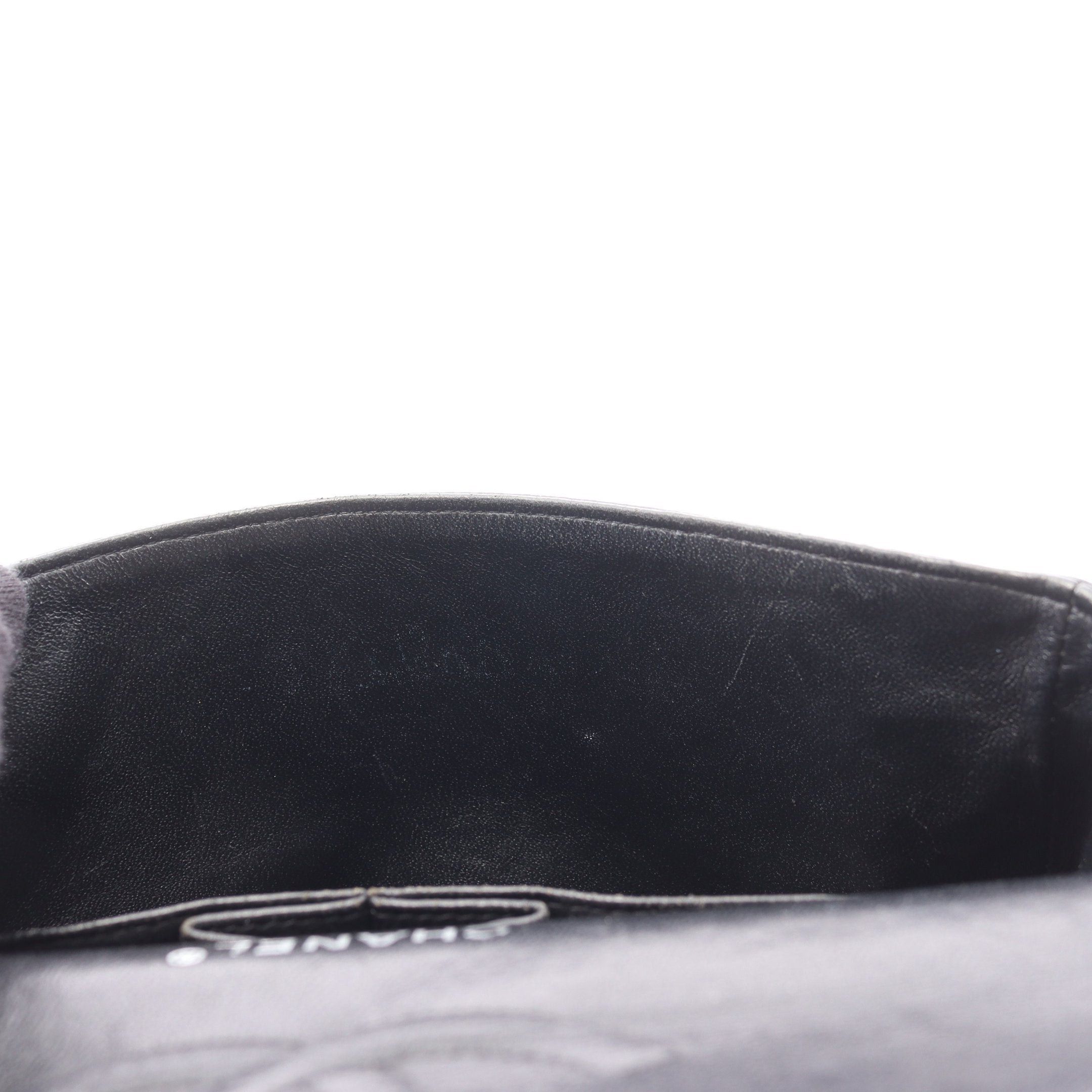 Chanel Chanel Matelasse Double Flap Chain Shoulder Bag Caviar Skin Black Silver Hardware Size ONE SIZE - 6 Thumbnail