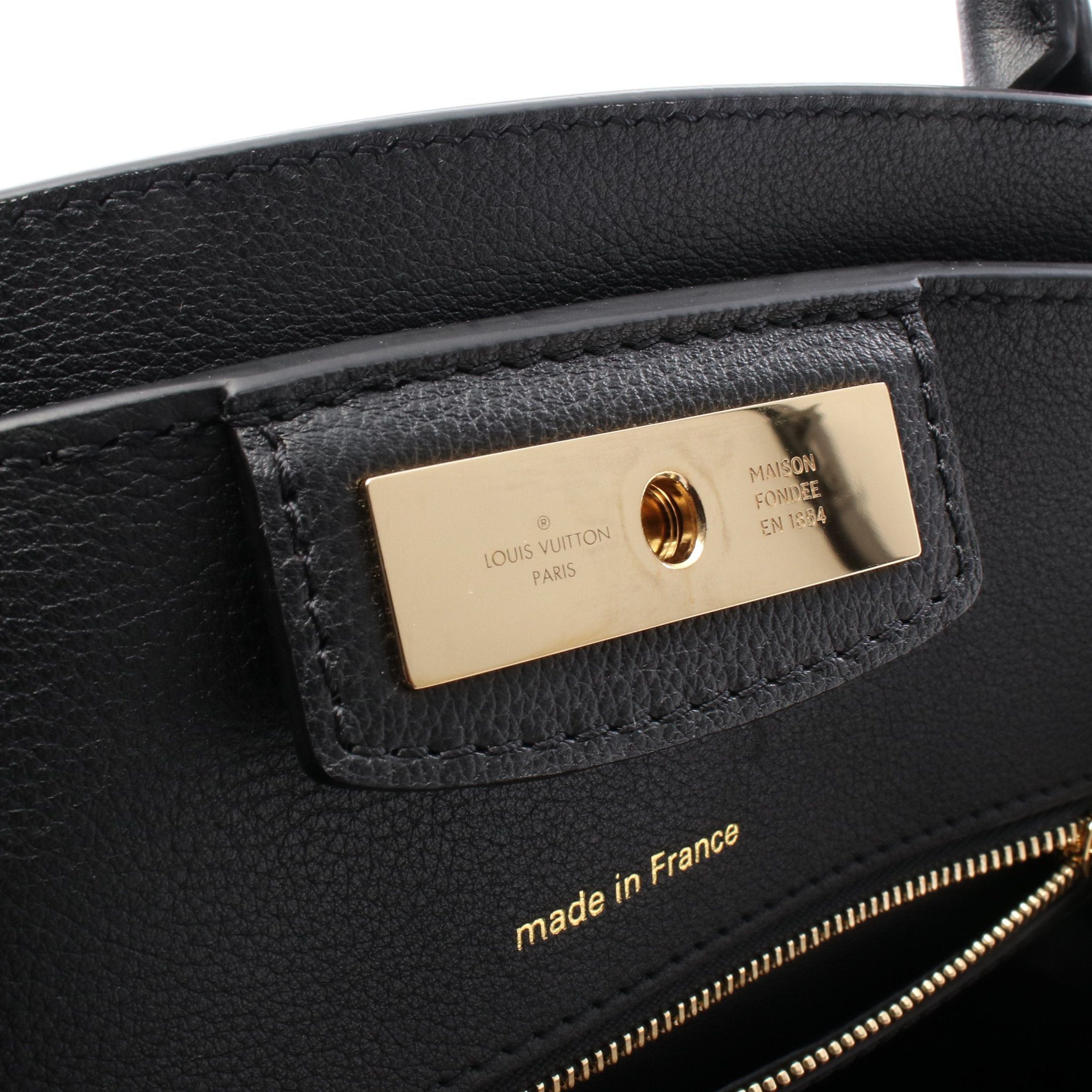 Louis Vuitton Louis Vuitton Steamer Mm Noir Handbag Leather Black Size ONE SIZE - 4 Thumbnail