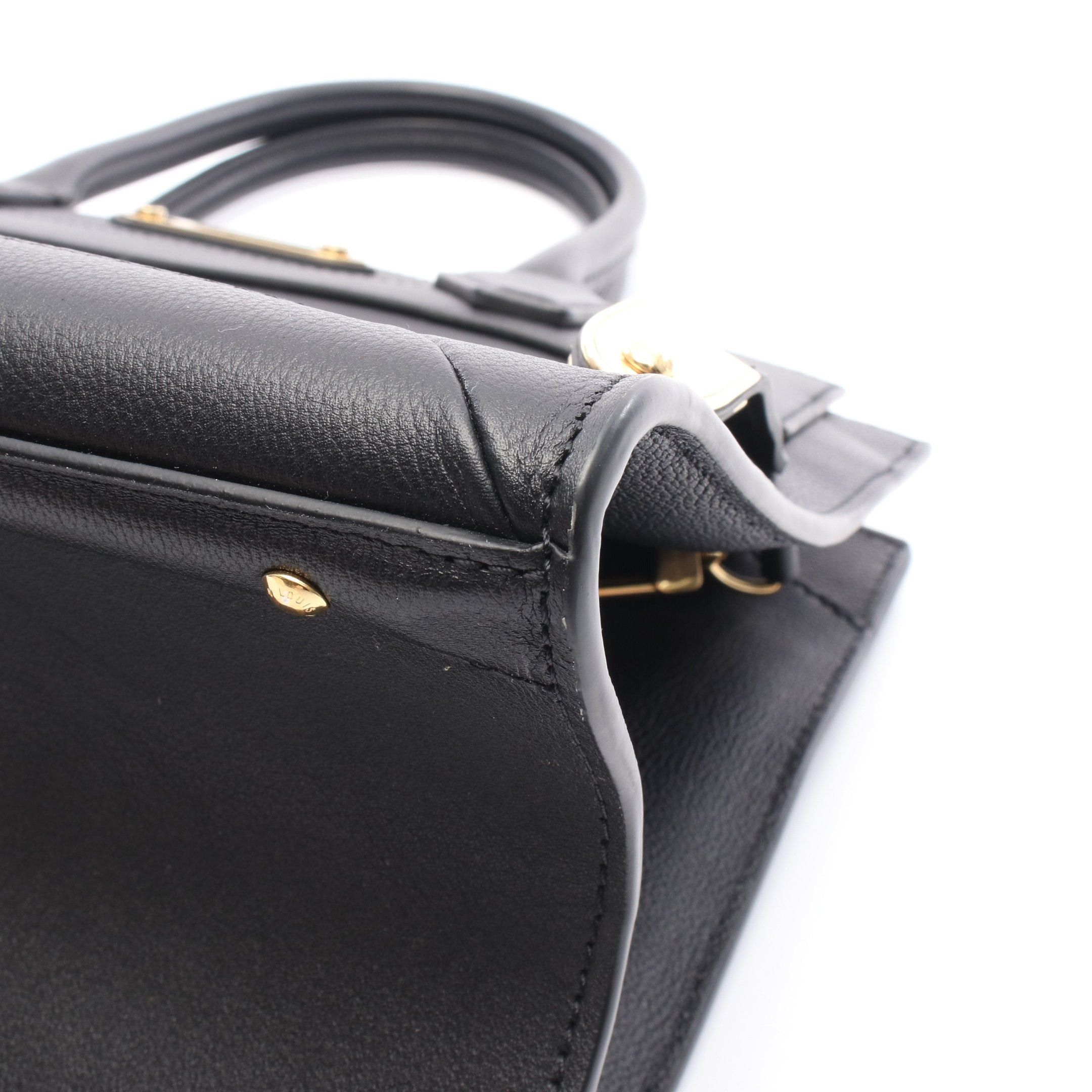 Louis Vuitton Louis Vuitton Steamer Mm Noir Handbag Leather Black Size ONE SIZE - 9 Thumbnail