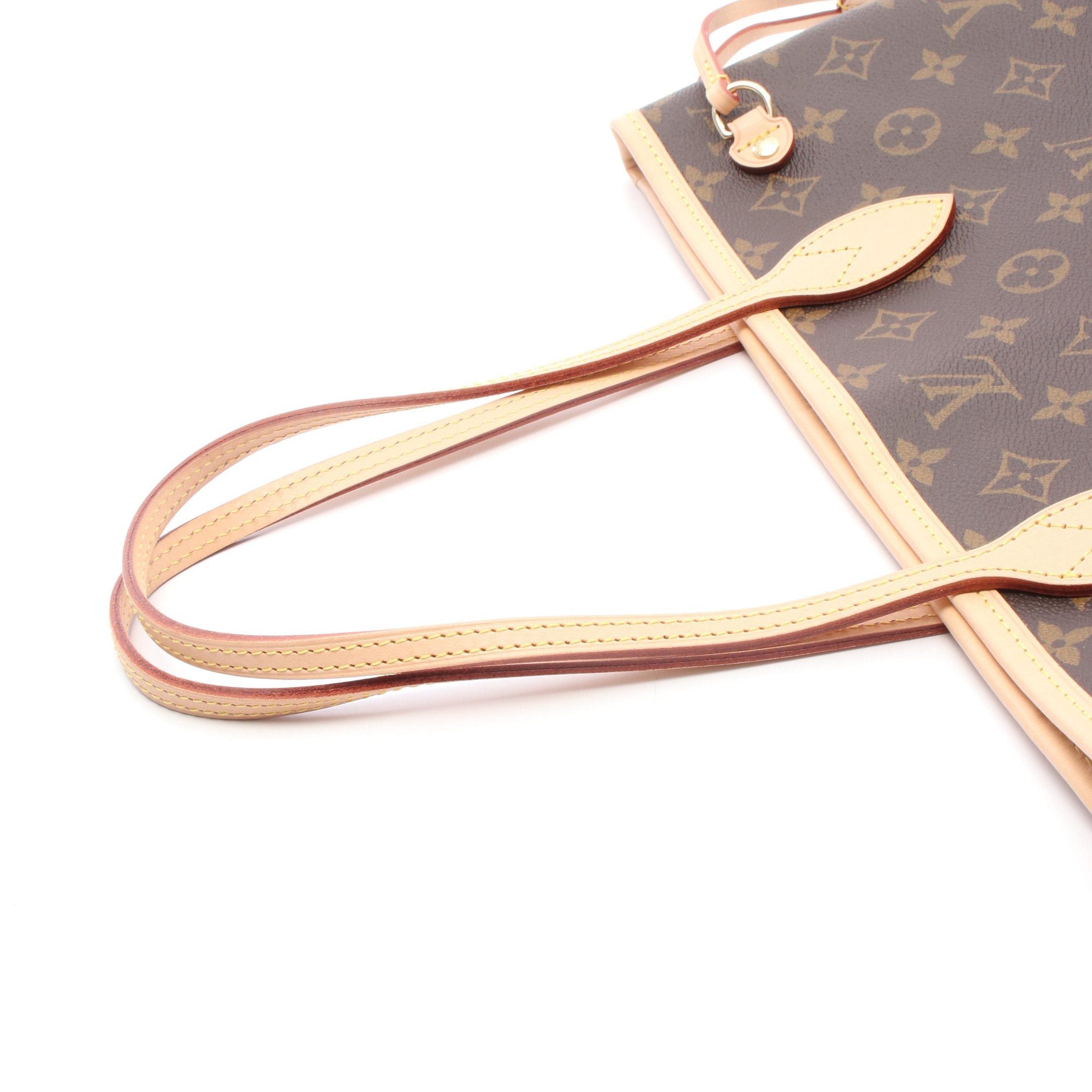 Louis Vuitton Louis Vuitton Neverfull Pm Monogram Handbag Tote Bag Leather Brown Size ONE SIZE - 6 Thumbnail