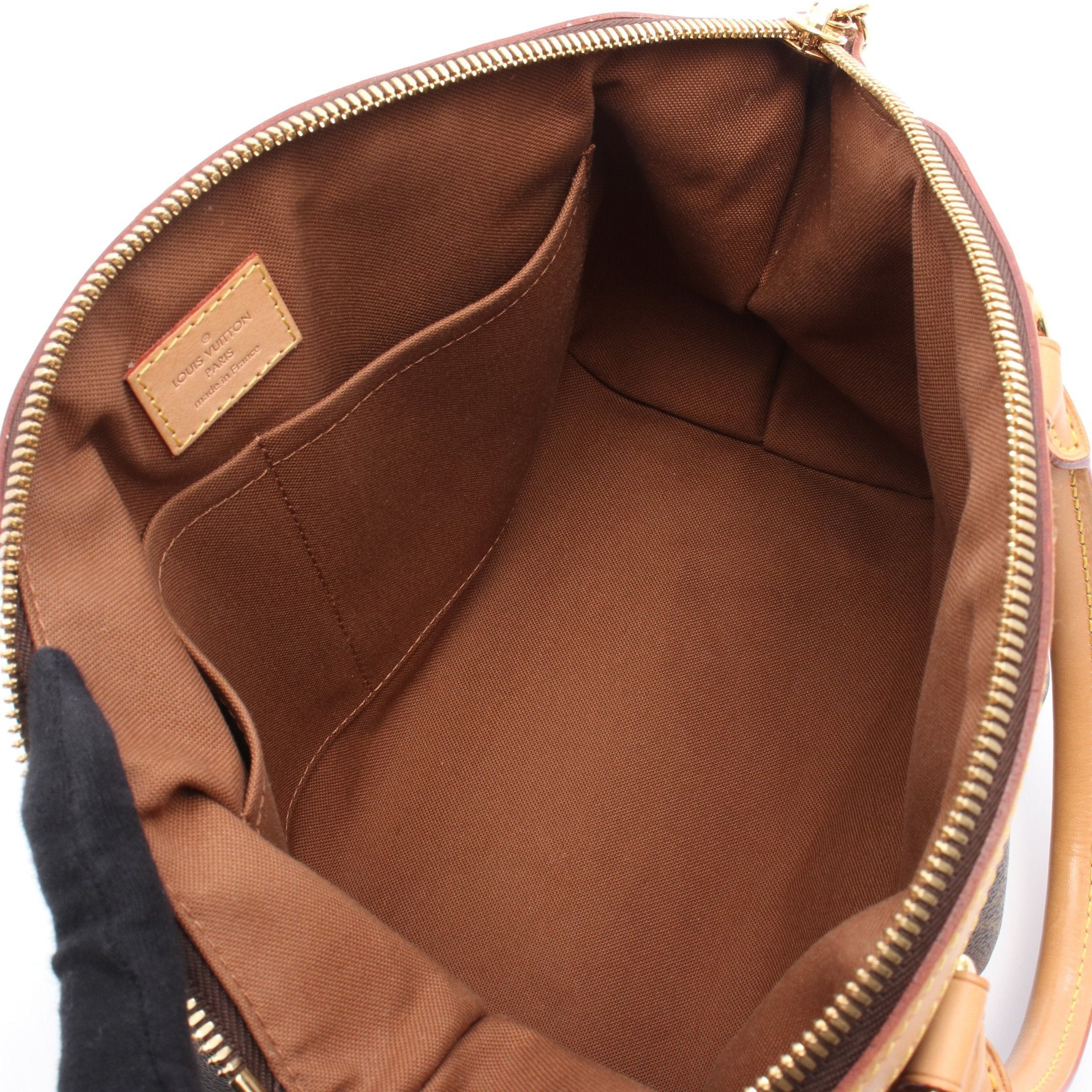 Louis Vuitton Louis Vuitton Tivoli Pm Monogram Handbag Leather Brown Size ONE SIZE - 3 Thumbnail