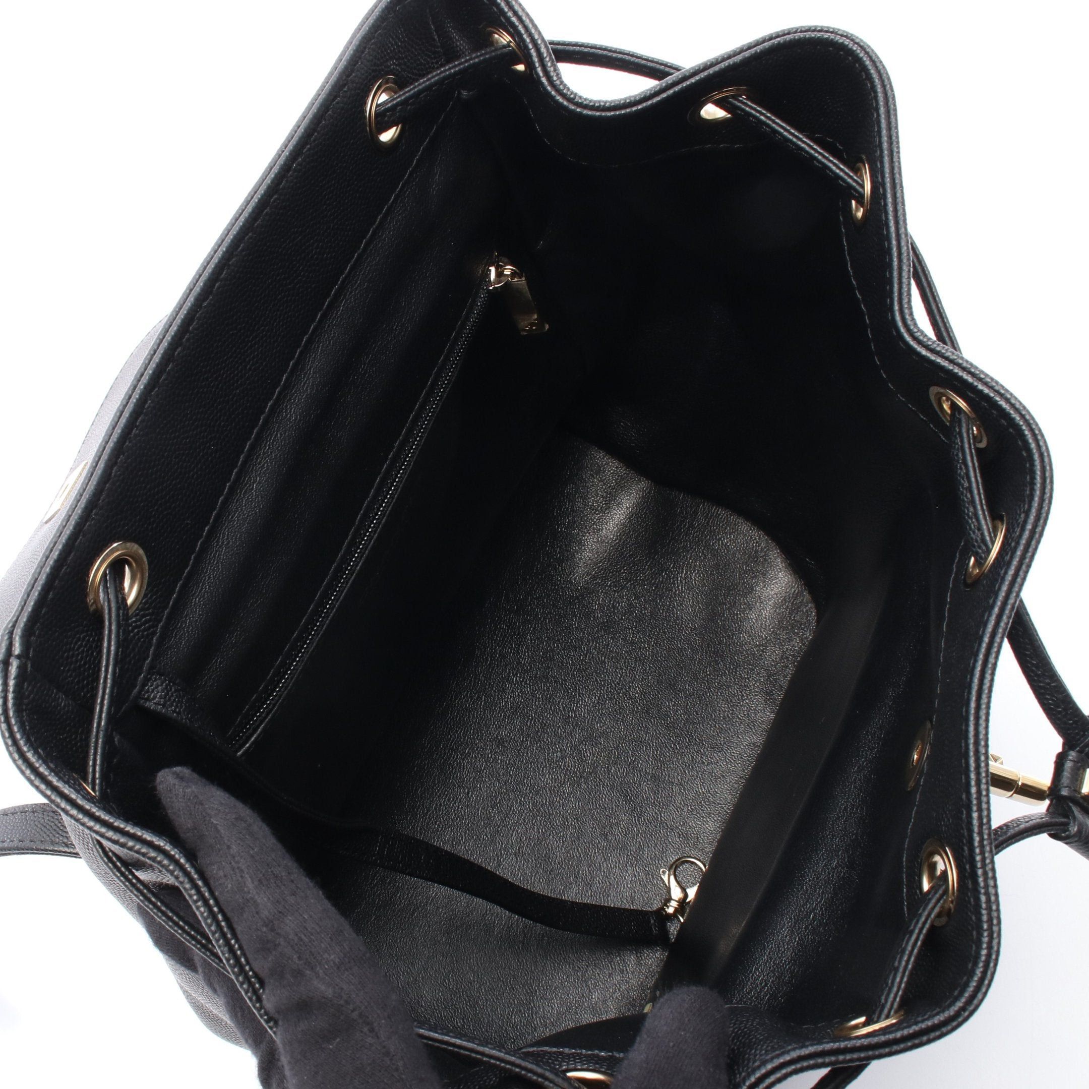 Chanel Chanel Business Affinity Matelasse Backpack Rucksack Caviar Skin Black Gold Hardware Size ONE SIZE - 3 Thumbnail