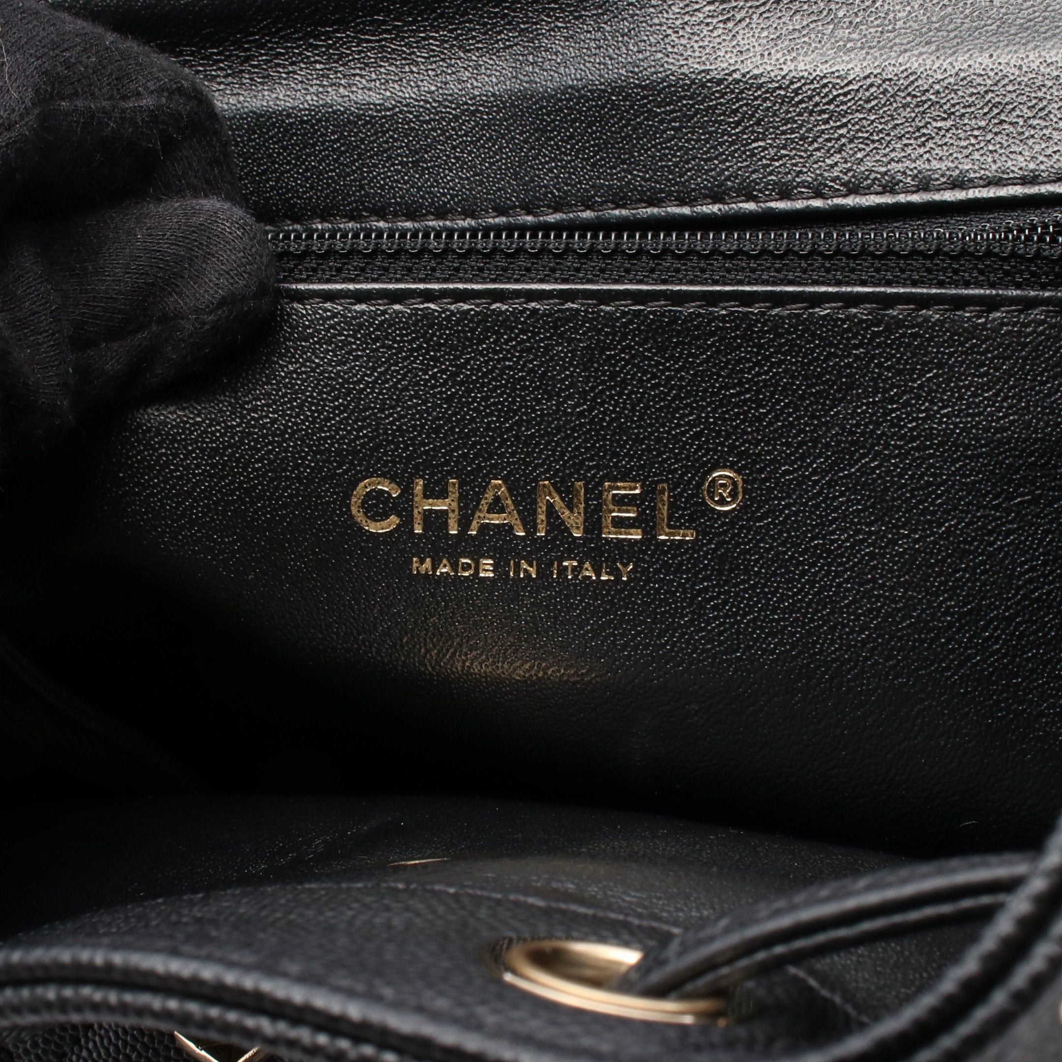 Chanel Chanel Business Affinity Matelasse Backpack Rucksack Caviar Skin Black Gold Hardware Size ONE SIZE - 4 Thumbnail