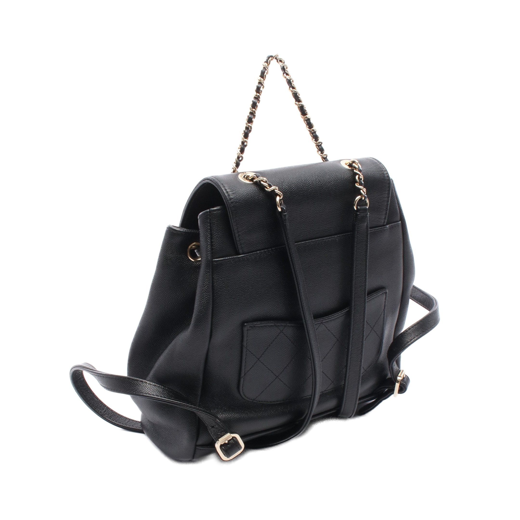 Chanel Chanel Business Affinity Matelasse Backpack Rucksack Caviar Skin Black Gold Hardware Size ONE SIZE - 2 Thumbnail