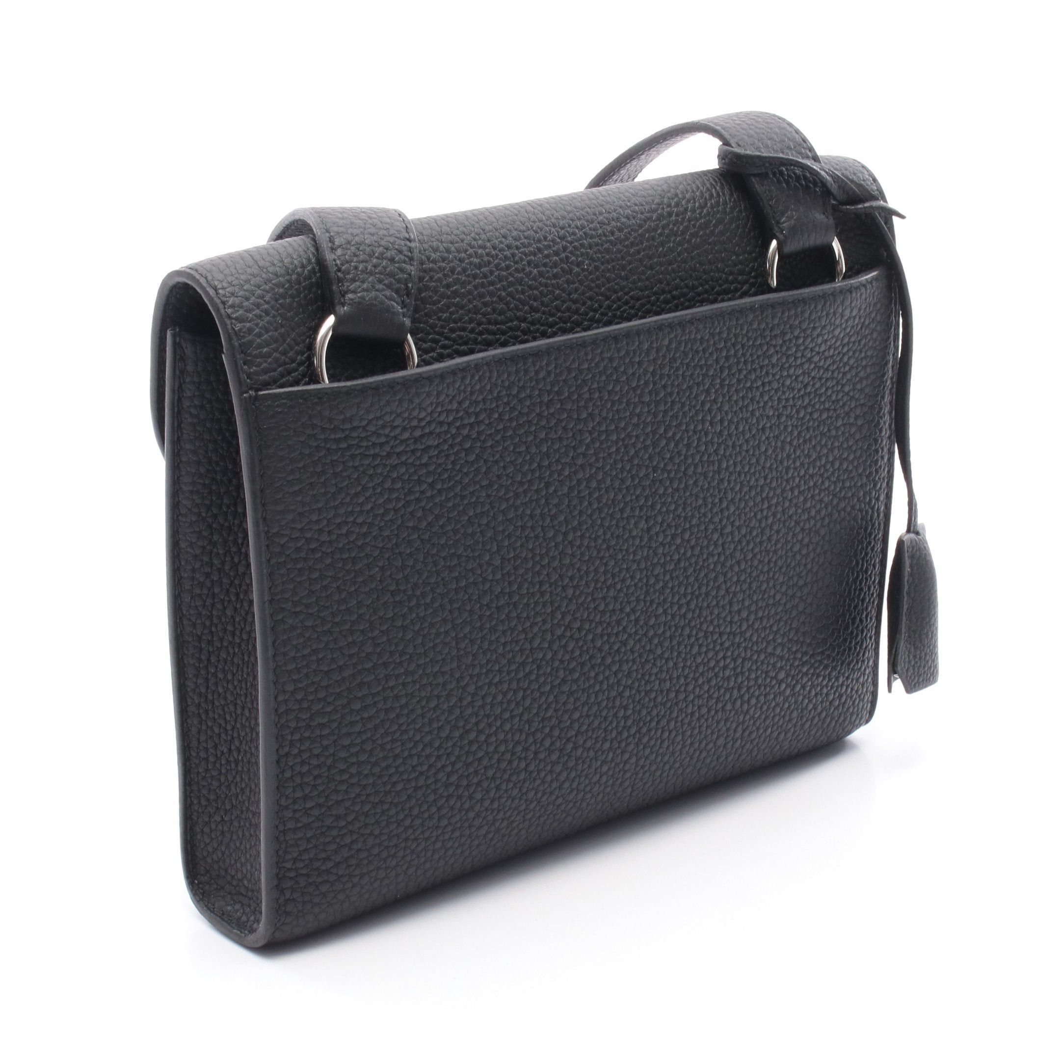 Hermes Hermes Sac Adepesh 21 Shoulder Bag Togo Black Silver Hardware U Stamp Size ONE SIZE - 2 Thumbnail