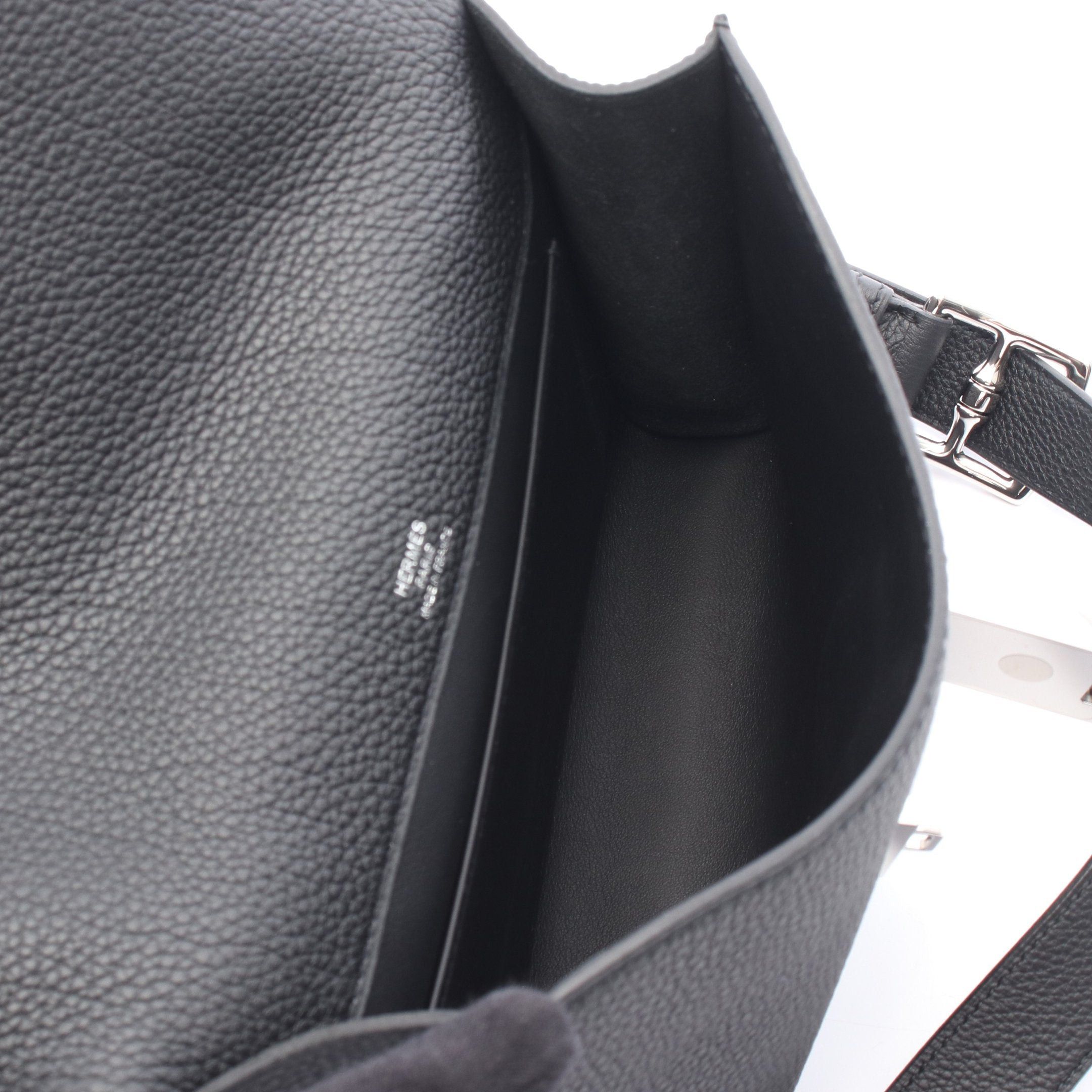 Hermes Hermes Sac Adepesh 21 Shoulder Bag Togo Black Silver Hardware U Stamp Size ONE SIZE - 3 Thumbnail